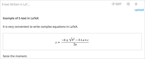Image of the LaTeX component