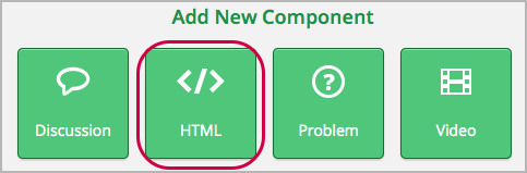 Image of adding a new HTML component